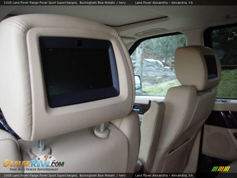2008 Land Rover Range Rover Sport Supercharged Buckingham Blue Metallic / Ivory Photo #18