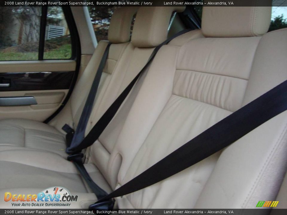 2008 Land Rover Range Rover Sport Supercharged Buckingham Blue Metallic / Ivory Photo #19