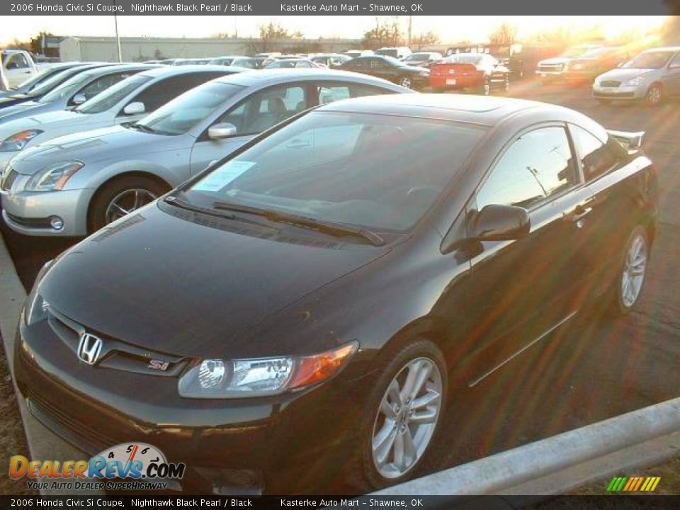 2006 Honda Civic Si Coupe Nighthawk Black Pearl / Black Photo #1