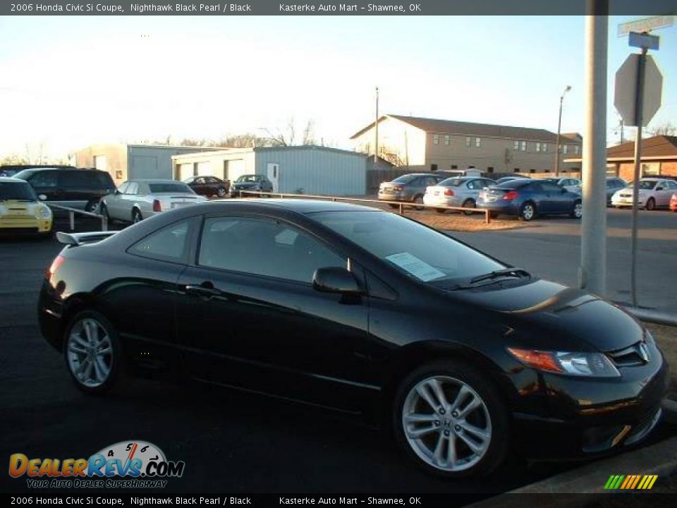 2006 Honda Civic Si Coupe Nighthawk Black Pearl / Black Photo #3