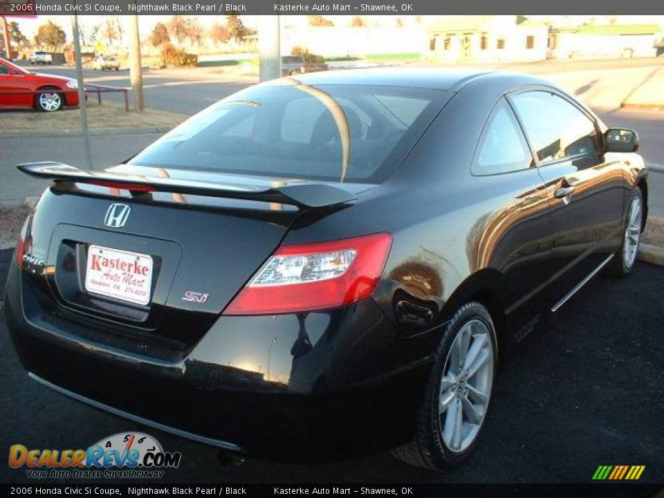 2006 Honda Civic Si Coupe Nighthawk Black Pearl / Black Photo #4