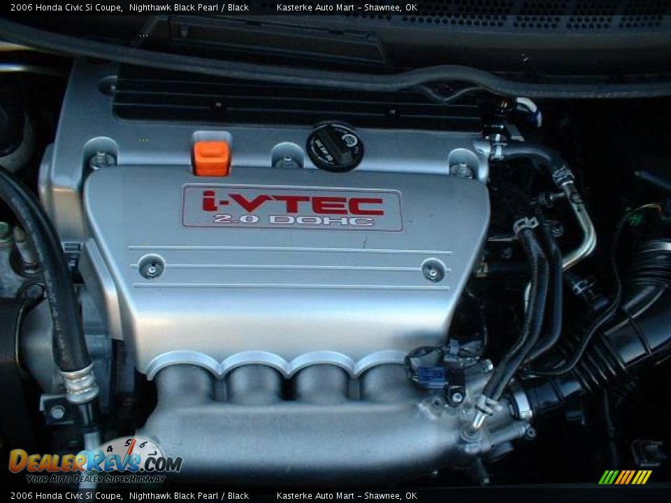 2006 Honda Civic Si Coupe Nighthawk Black Pearl / Black Photo #8