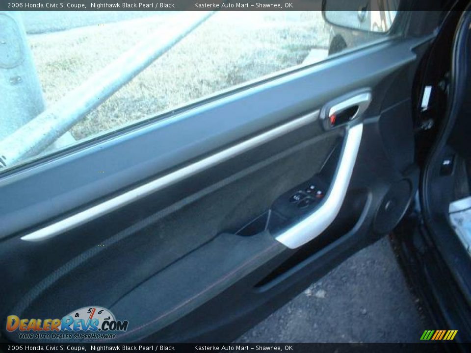 2006 Honda Civic Si Coupe Nighthawk Black Pearl / Black Photo #10