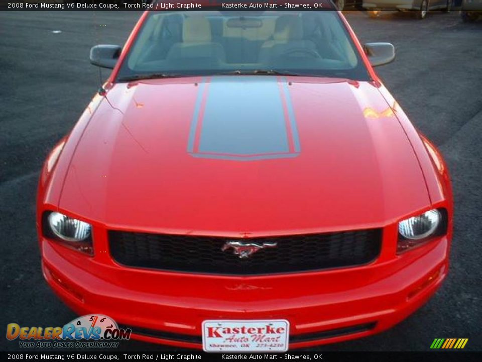 2008 Ford Mustang V6 Deluxe Coupe Torch Red / Light Graphite Photo #2