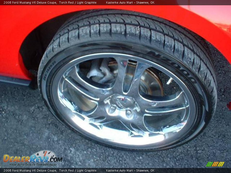 2008 Ford Mustang V6 Deluxe Coupe Torch Red / Light Graphite Photo #5