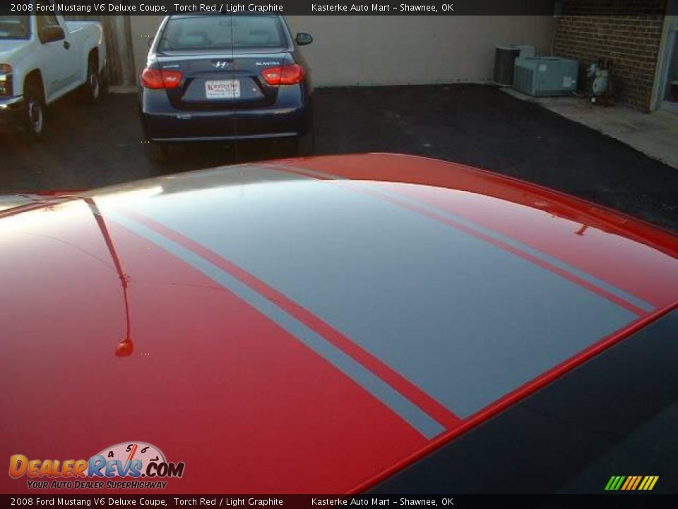 2008 Ford Mustang V6 Deluxe Coupe Torch Red / Light Graphite Photo #9