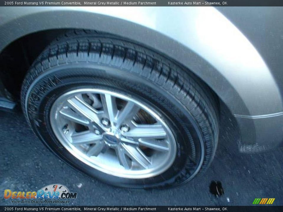 2005 Ford Mustang V6 Premium Convertible Mineral Grey Metallic / Medium Parchment Photo #5