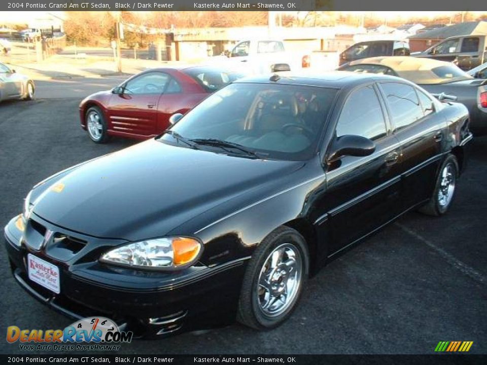 2004 Pontiac Grand Am GT Sedan Black / Dark Pewter Photo #1