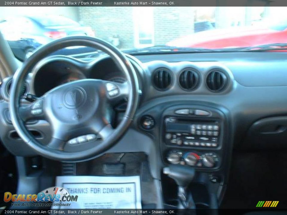 2004 Pontiac Grand Am GT Sedan Black / Dark Pewter Photo #9
