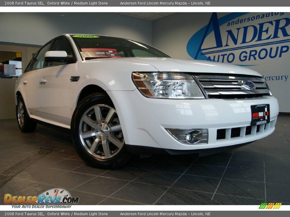 2008 Ford Taurus SEL Oxford White / Medium Light Stone Photo #1