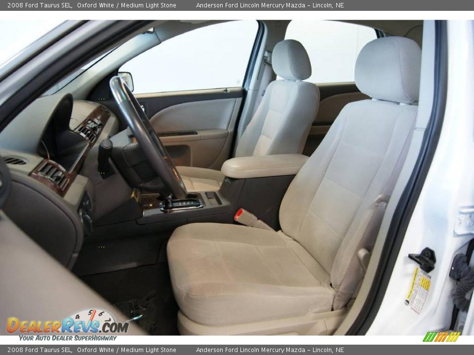 2008 Ford Taurus SEL Oxford White / Medium Light Stone Photo #15