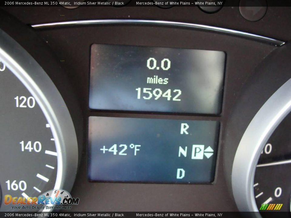 2006 Mercedes-Benz ML 350 4Matic Iridium Silver Metallic / Black Photo #20