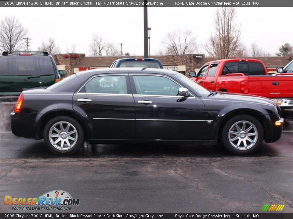 2006 Chrysler 300 C HEMI Brilliant Black Crystal Pearl / Dark Slate Gray/Light Graystone Photo #1