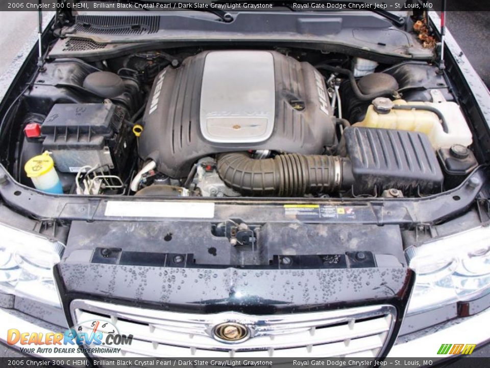 2006 Chrysler 300 C HEMI Brilliant Black Crystal Pearl / Dark Slate Gray/Light Graystone Photo #7