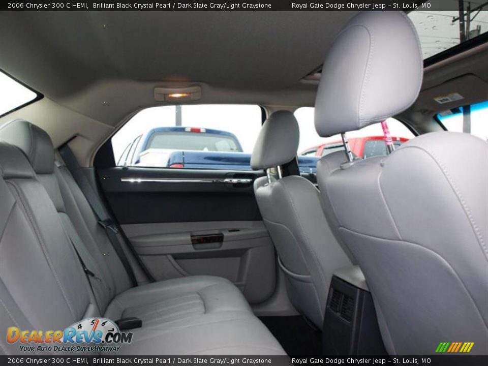 2006 Chrysler 300 C HEMI Brilliant Black Crystal Pearl / Dark Slate Gray/Light Graystone Photo #9