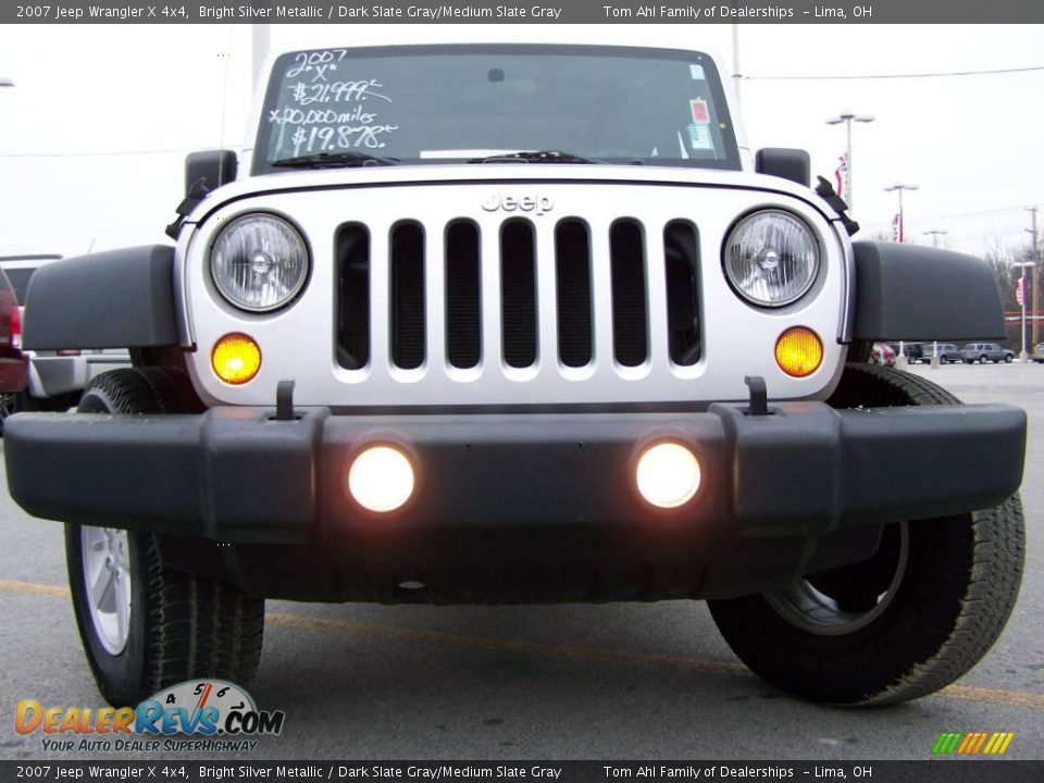 2007 Jeep Wrangler X 4x4 Bright Silver Metallic / Dark Slate Gray/Medium Slate Gray Photo #3