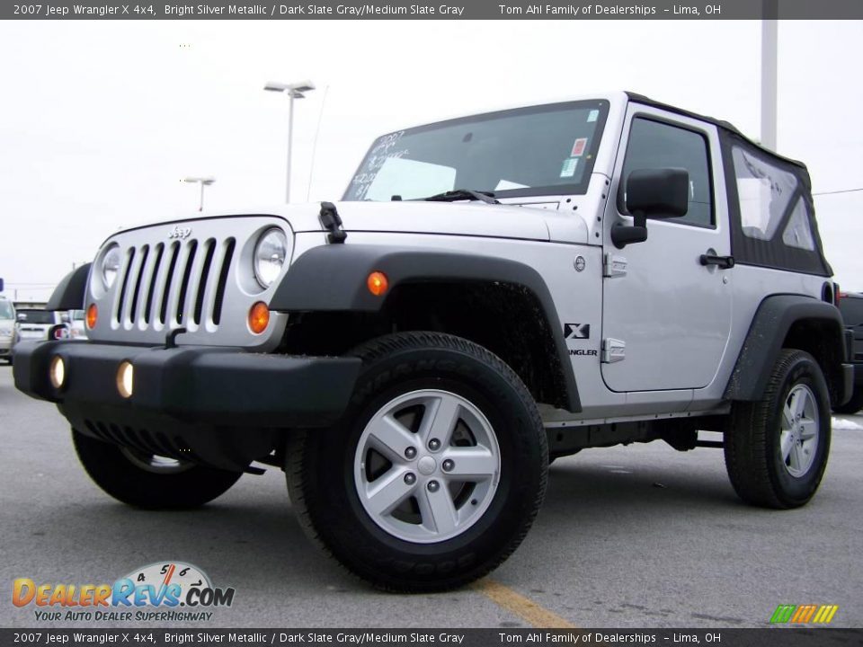 2007 Jeep Wrangler X 4x4 Bright Silver Metallic / Dark Slate Gray/Medium Slate Gray Photo #5