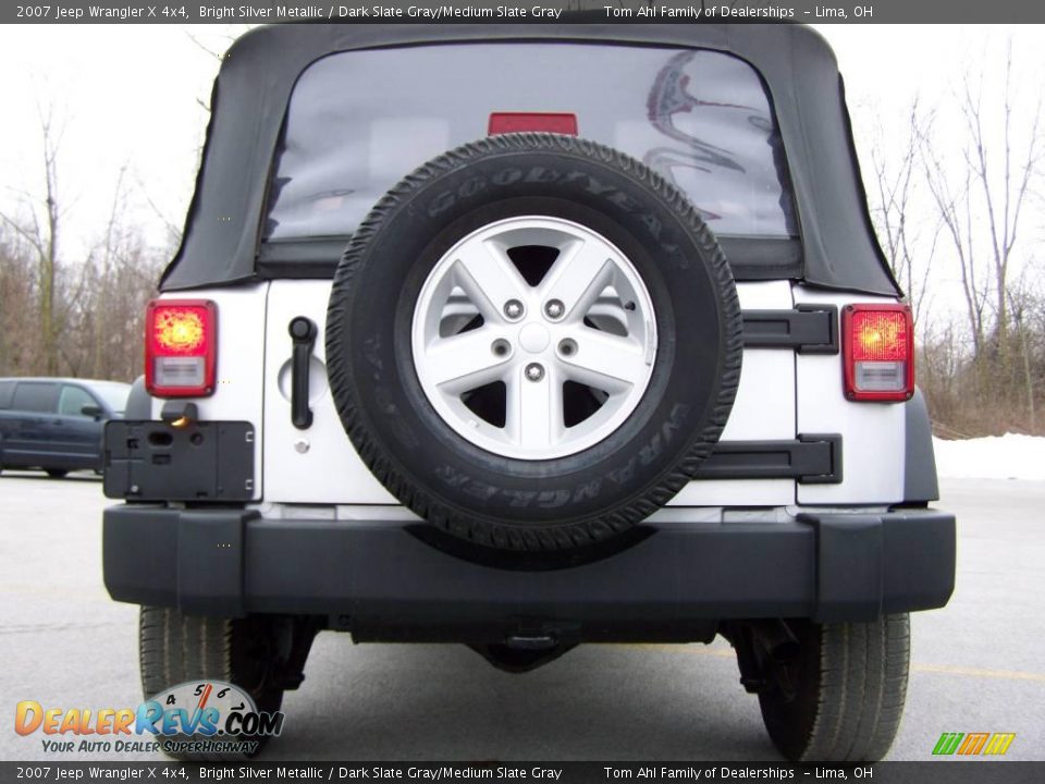 2007 Jeep Wrangler X 4x4 Bright Silver Metallic / Dark Slate Gray/Medium Slate Gray Photo #6