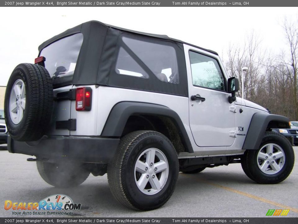2007 Jeep Wrangler X 4x4 Bright Silver Metallic / Dark Slate Gray/Medium Slate Gray Photo #7
