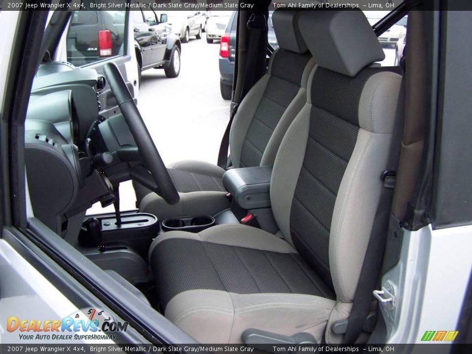 2007 Jeep Wrangler X 4x4 Bright Silver Metallic / Dark Slate Gray/Medium Slate Gray Photo #9