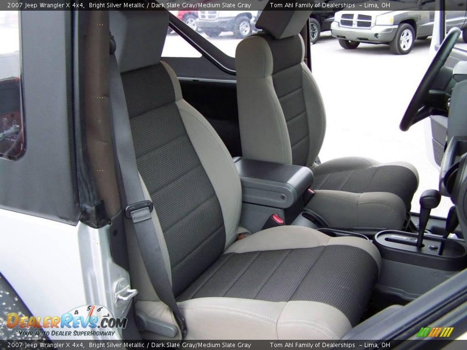 2007 Jeep Wrangler X 4x4 Bright Silver Metallic / Dark Slate Gray/Medium Slate Gray Photo #10
