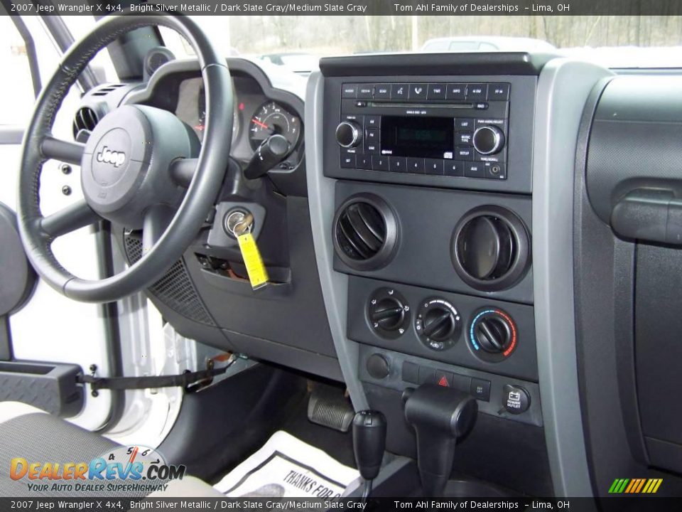 2007 Jeep Wrangler X 4x4 Bright Silver Metallic / Dark Slate Gray/Medium Slate Gray Photo #13