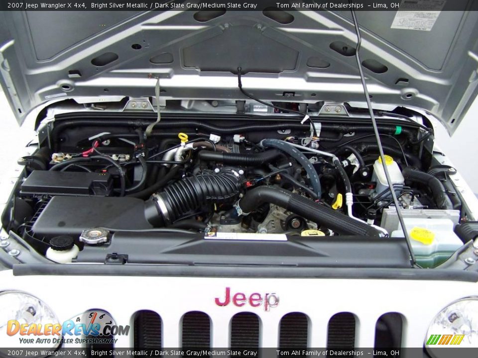 2007 Jeep Wrangler X 4x4 Bright Silver Metallic / Dark Slate Gray/Medium Slate Gray Photo #14