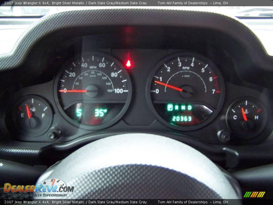 2007 Jeep Wrangler X 4x4 Bright Silver Metallic / Dark Slate Gray/Medium Slate Gray Photo #15