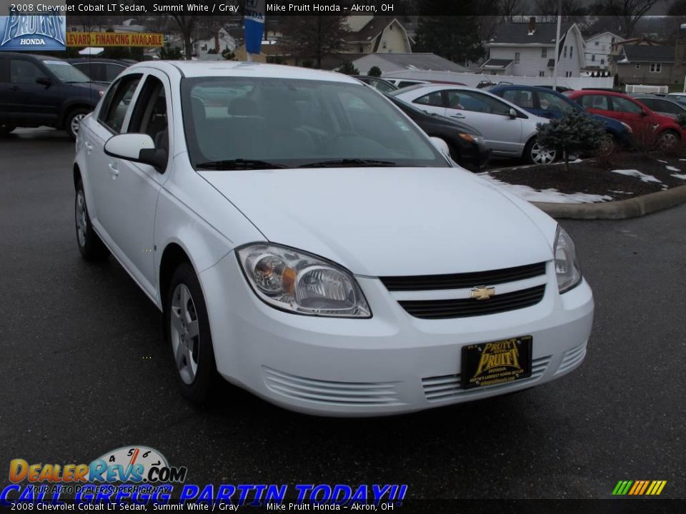2008 Chevrolet Cobalt LT Sedan Summit White / Gray Photo #5