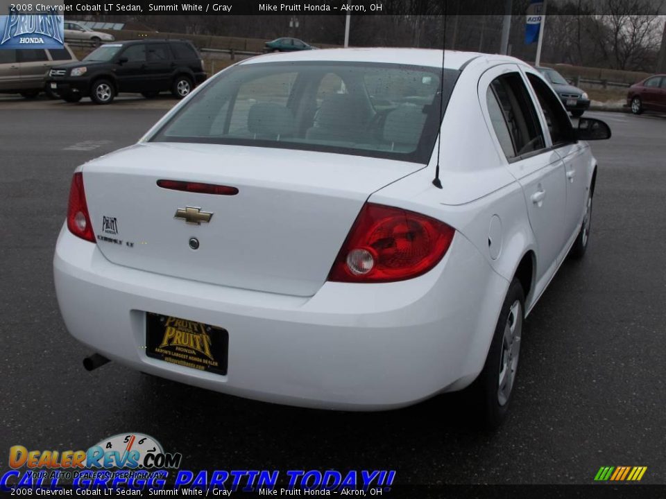 2008 Chevrolet Cobalt LT Sedan Summit White / Gray Photo #7