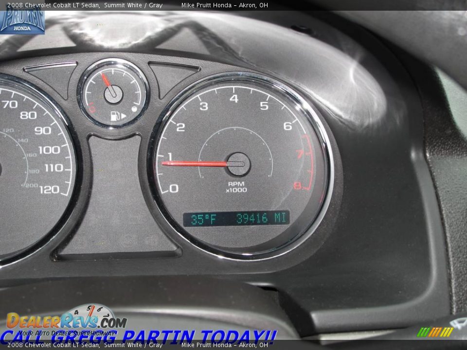 2008 Chevrolet Cobalt LT Sedan Summit White / Gray Photo #16