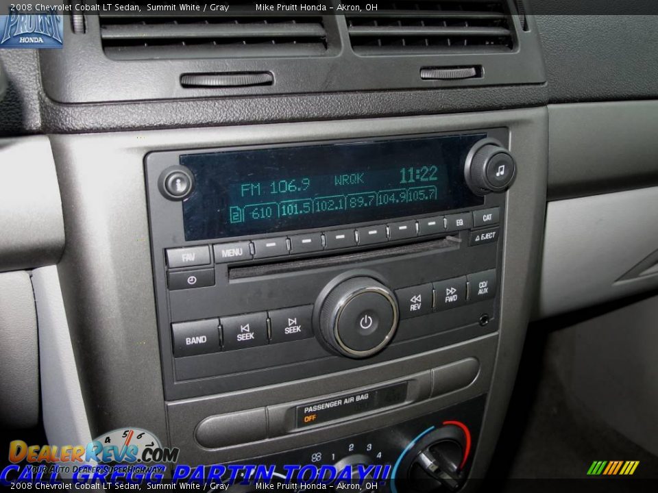 2008 Chevrolet Cobalt LT Sedan Summit White / Gray Photo #19