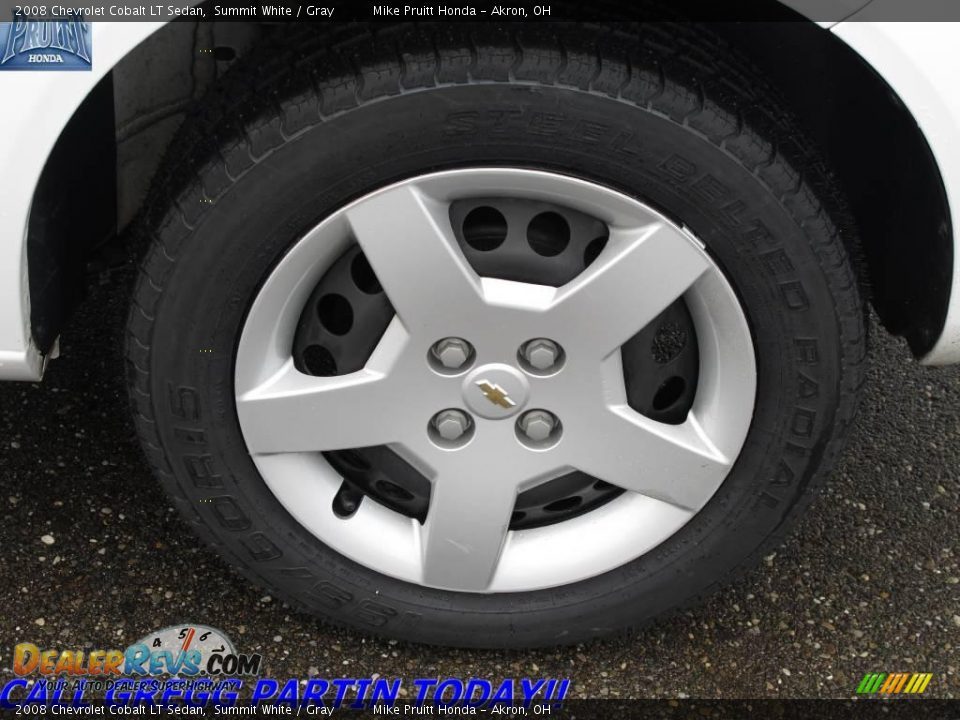 2008 Chevrolet Cobalt LT Sedan Summit White / Gray Photo #24