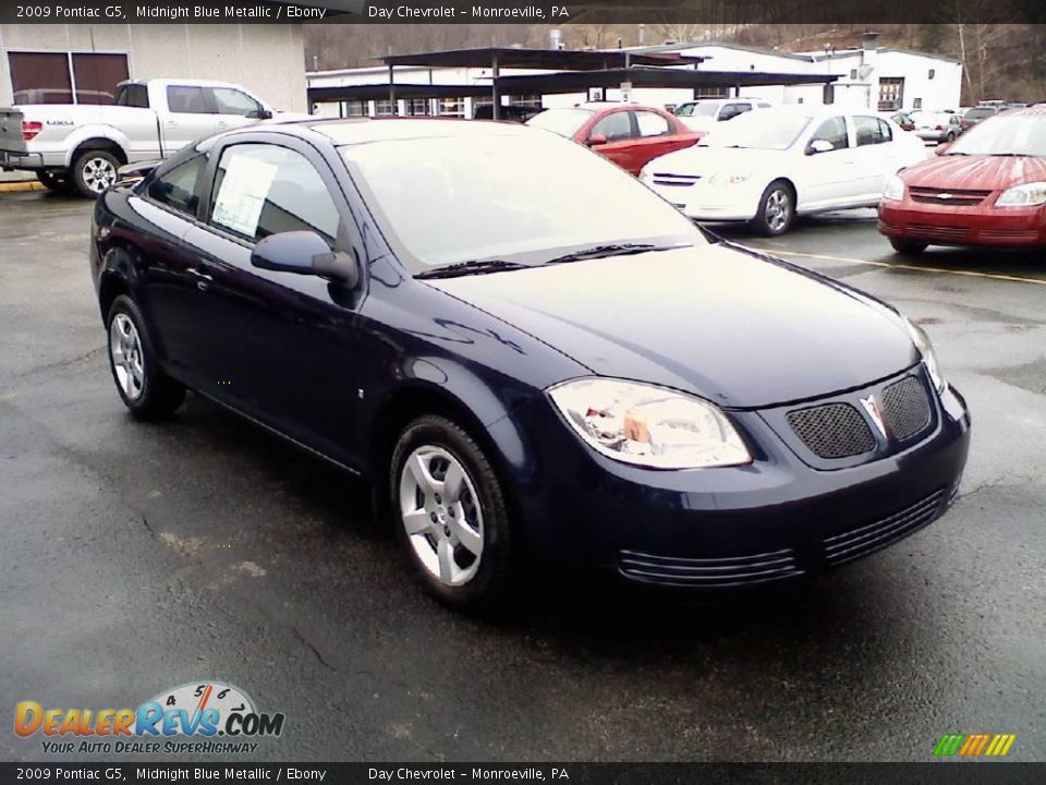 2009 Pontiac G5 Midnight Blue Metallic / Ebony Photo #2