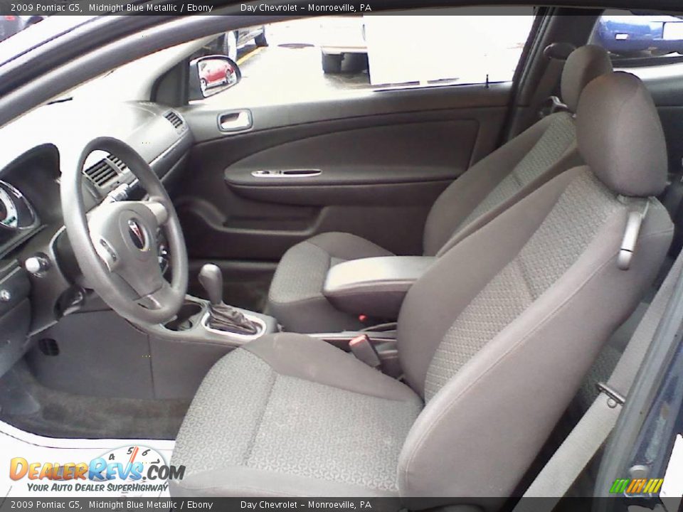 2009 Pontiac G5 Midnight Blue Metallic / Ebony Photo #5