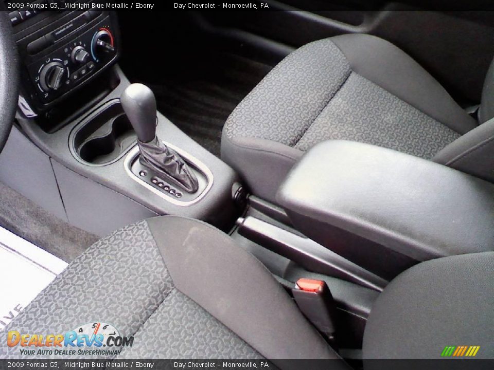2009 Pontiac G5 Midnight Blue Metallic / Ebony Photo #11