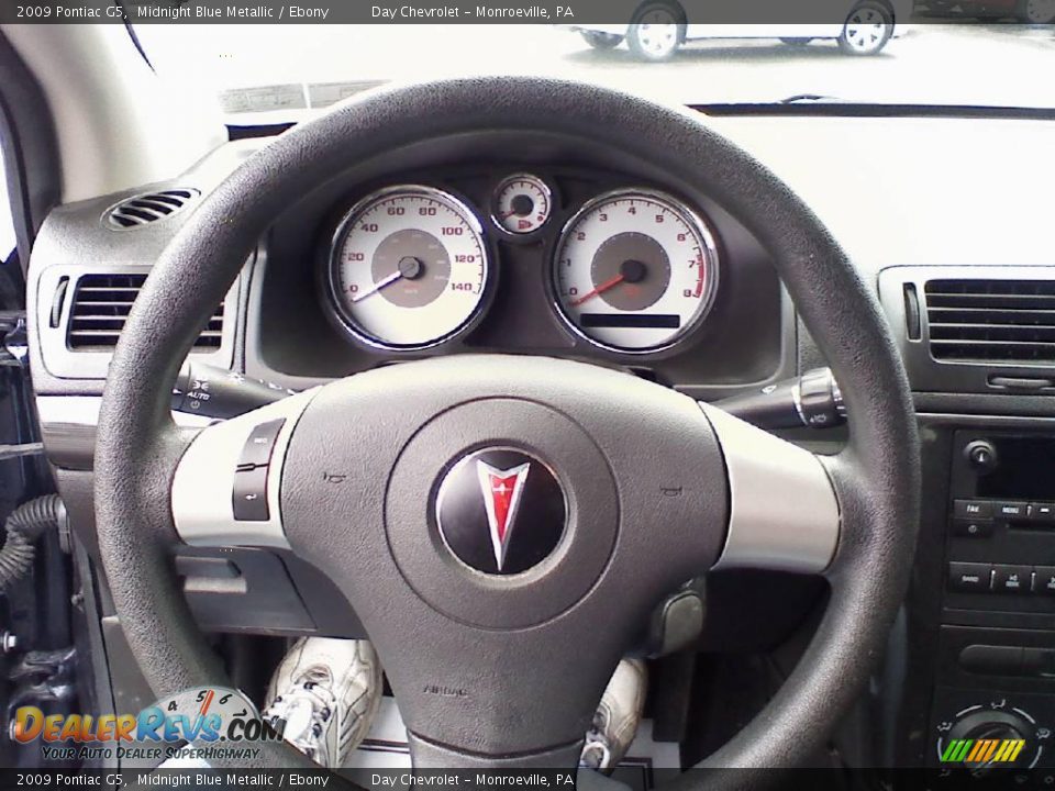 2009 Pontiac G5 Midnight Blue Metallic / Ebony Photo #13