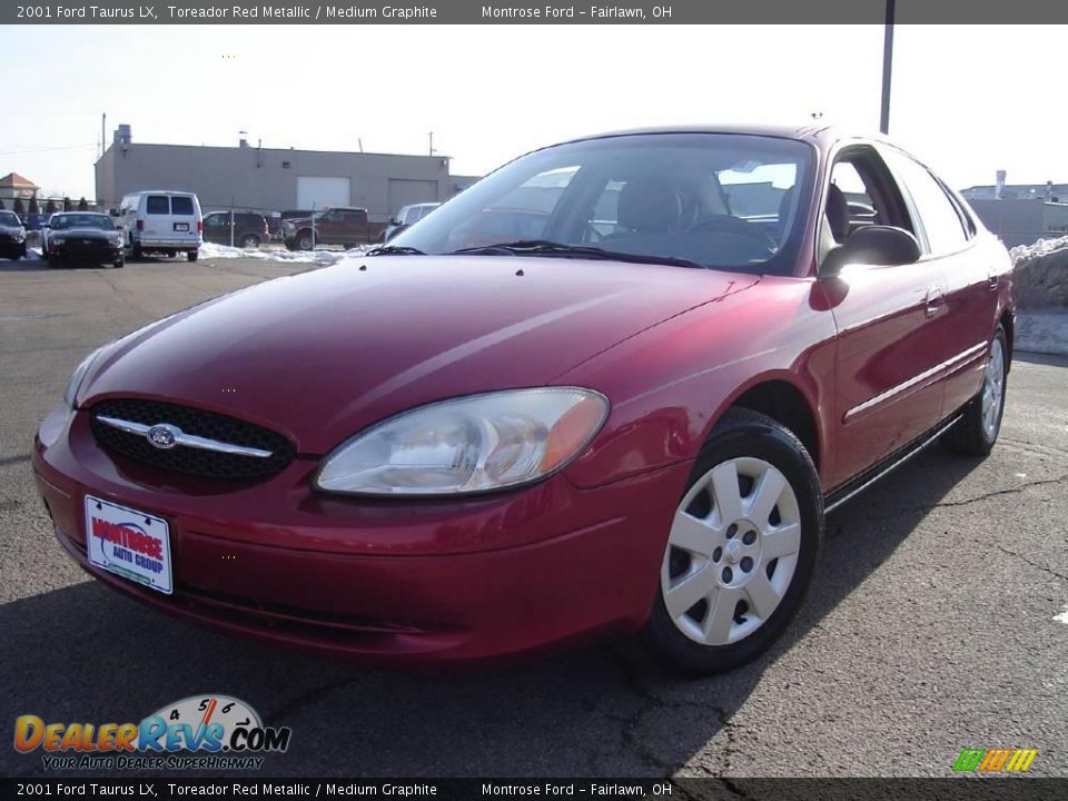 2001 Ford Taurus LX Toreador Red Metallic / Medium Graphite Photo #1