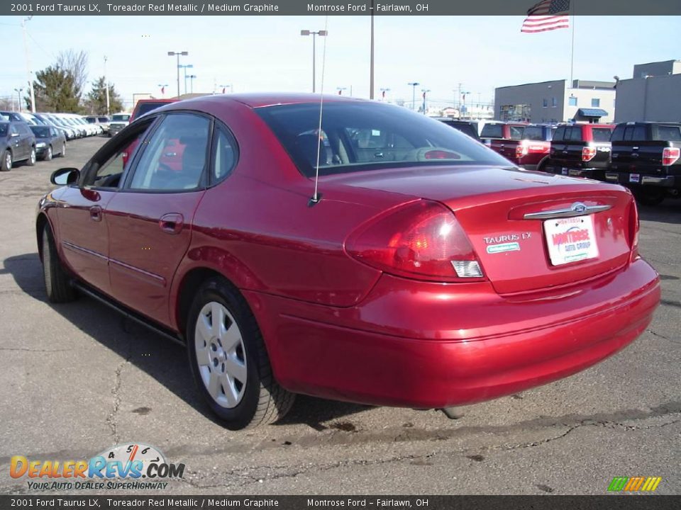 2001 Ford Taurus LX Toreador Red Metallic / Medium Graphite Photo #3