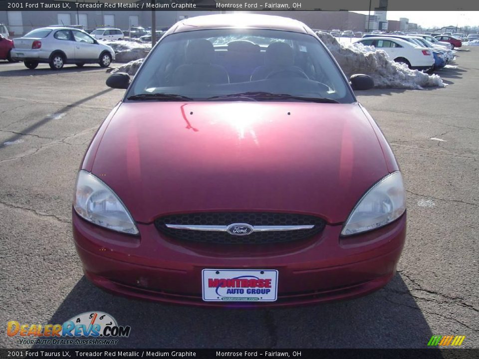 2001 Ford Taurus LX Toreador Red Metallic / Medium Graphite Photo #8