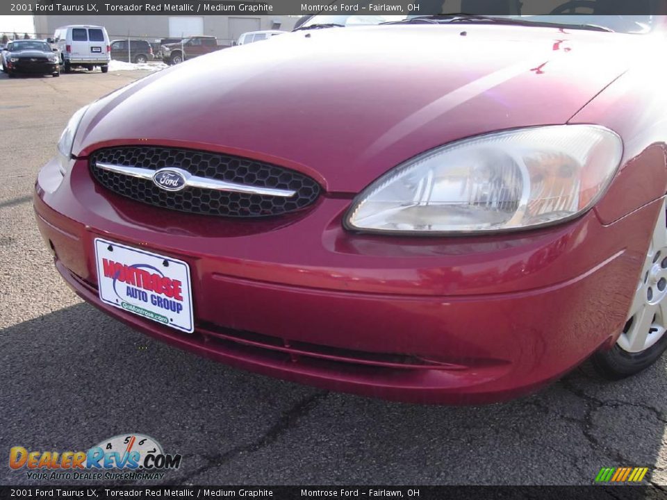 2001 Ford Taurus LX Toreador Red Metallic / Medium Graphite Photo #9