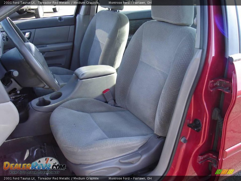 2001 Ford Taurus LX Toreador Red Metallic / Medium Graphite Photo #12