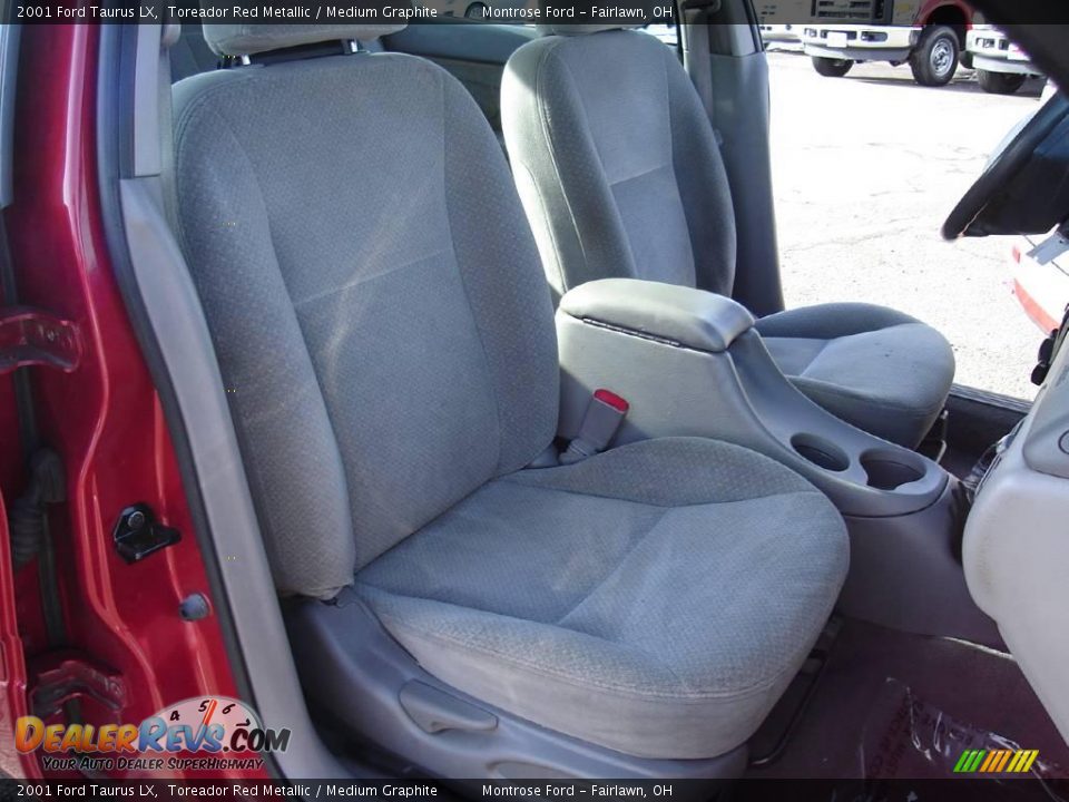 2001 Ford Taurus LX Toreador Red Metallic / Medium Graphite Photo #13