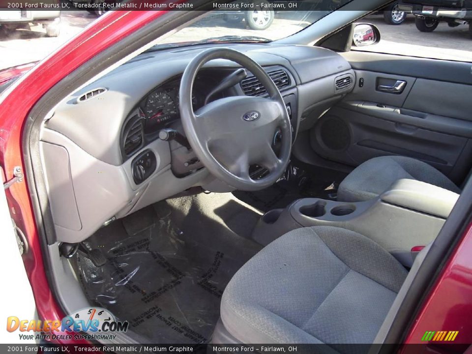 2001 Ford Taurus LX Toreador Red Metallic / Medium Graphite Photo #23