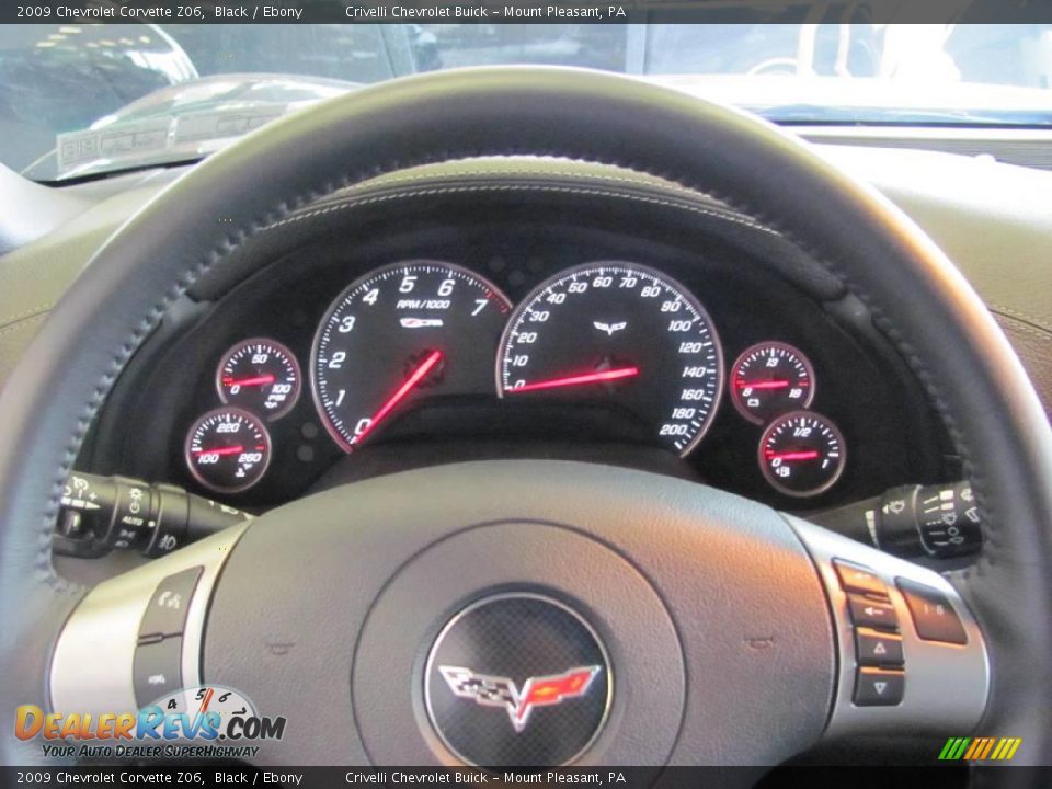 2009 Chevrolet Corvette Z06 Black / Ebony Photo #26
