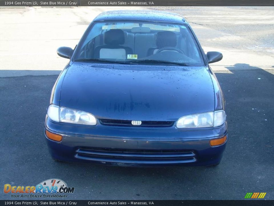 1994 Geo Prizm LSi Slate Blue Mica / Gray Photo #3