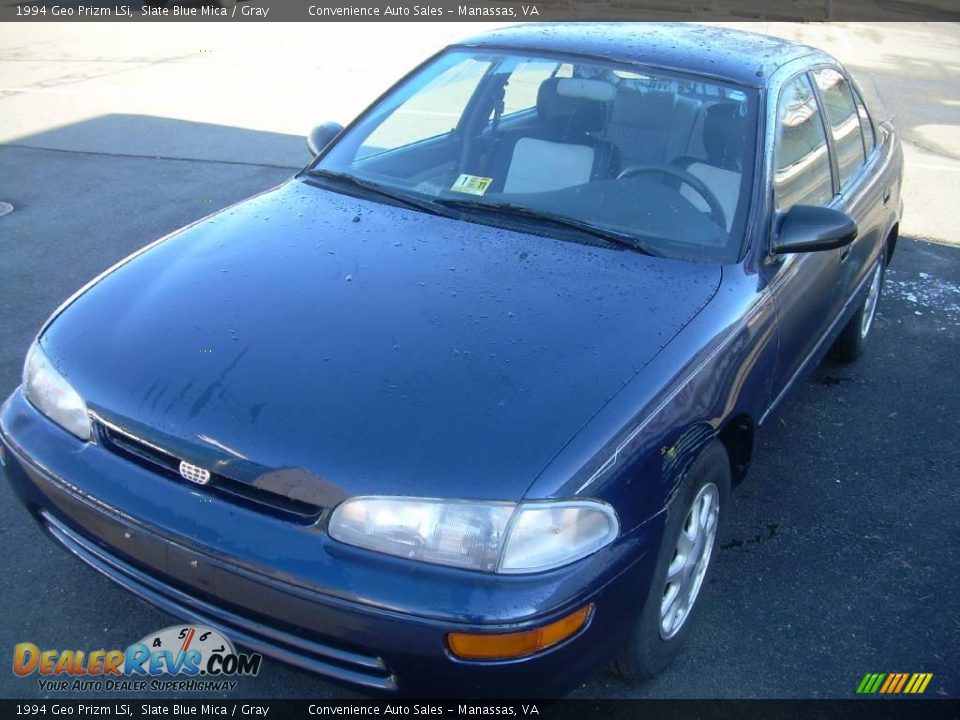 1994 Geo Prizm LSi Slate Blue Mica / Gray Photo #4