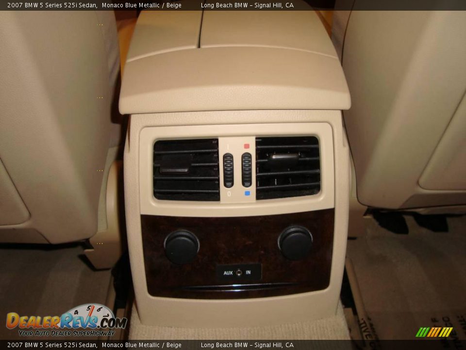 2007 BMW 5 Series 525i Sedan Monaco Blue Metallic / Beige Photo #31