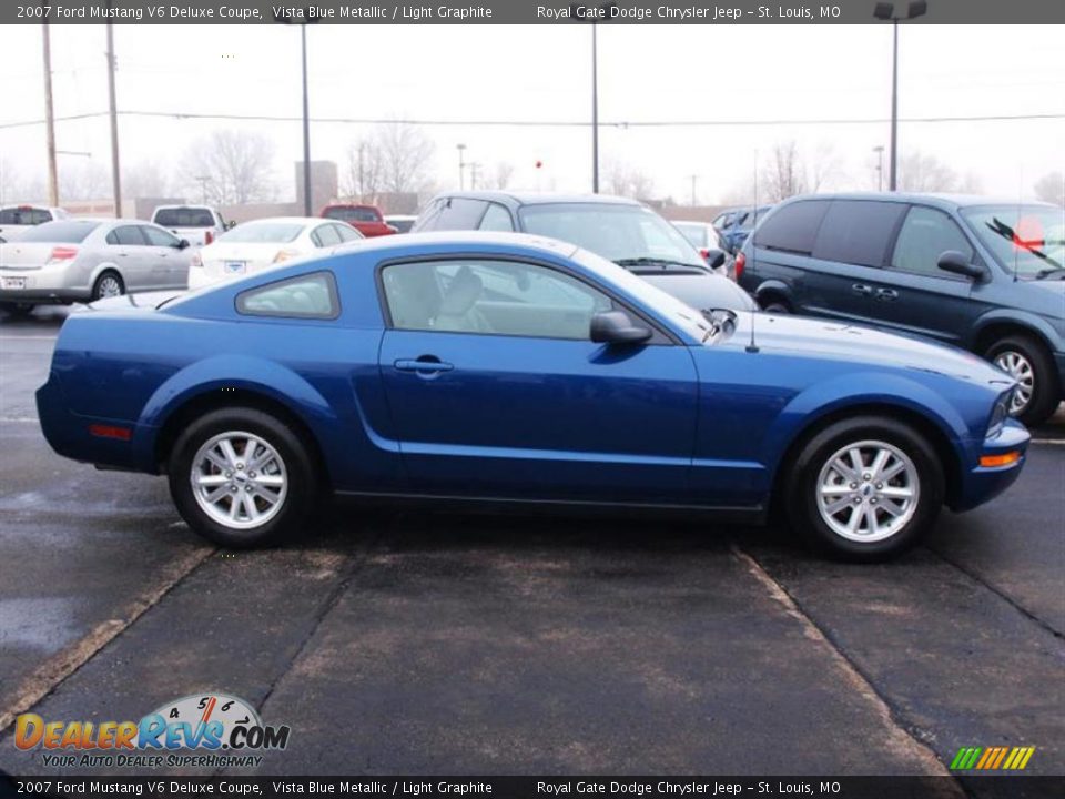 2007 Ford Mustang V6 Deluxe Coupe Vista Blue Metallic / Light Graphite Photo #1
