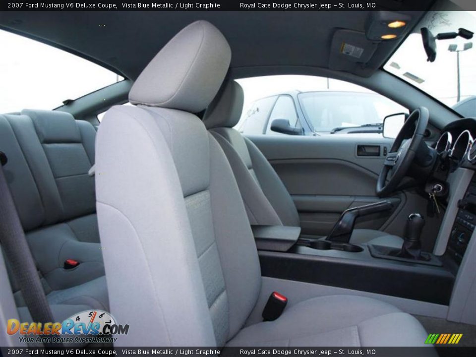 2007 Ford Mustang V6 Deluxe Coupe Vista Blue Metallic / Light Graphite Photo #9